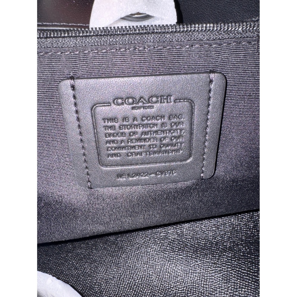Coach City Tote in Signature Canvas Walnut Black CV976 IMXAQ Womens Bag - Picture 12 of 14